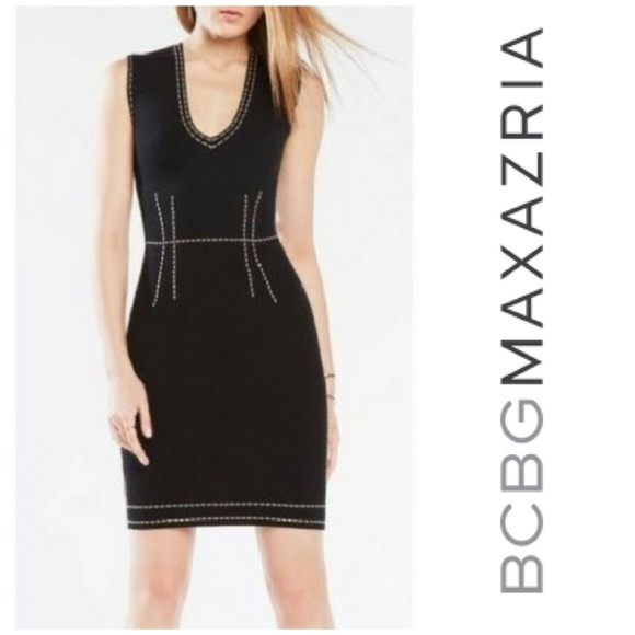 BCBGMaxAzria Black Stretch Sleeveless Dress - Picture 2 of 7